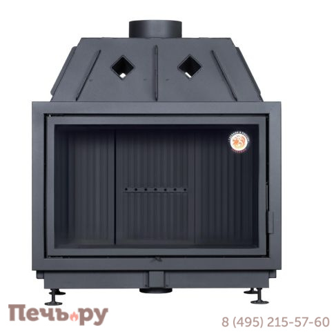 Каминная топка ЭкоКамин Альфа 1000 B подовая черный шамот фото 6