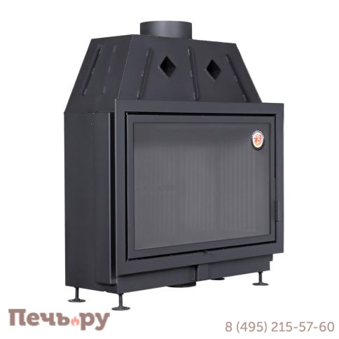 Каминная топка ЭкоКамин Альфа 1000 B подовая черный шамот фото 7