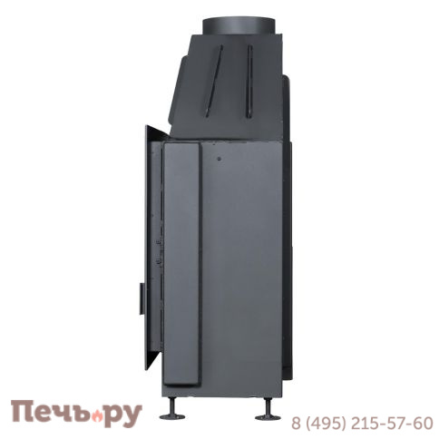 Каминная топка ЭкоКамин Альфа 1000 B подовая черный шамот фото 9