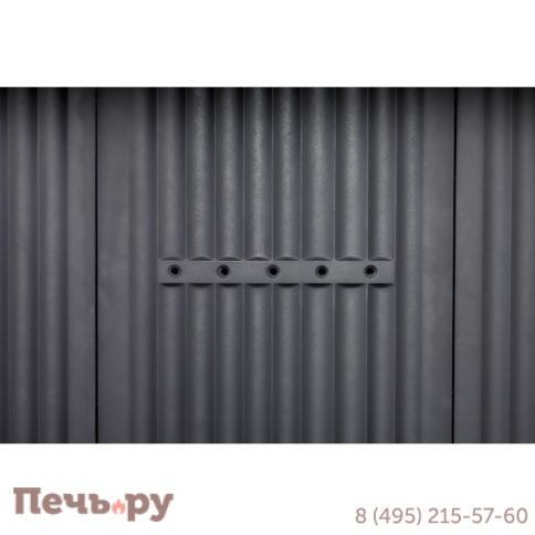 Каминная топка ЭкоКамин Альфа 1000B два стекла черный шамот фото 14