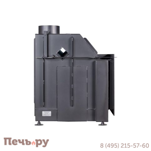 Каминная топка ЭкоКамин Альфа 700 2 стекла с черным шамотом фото 14