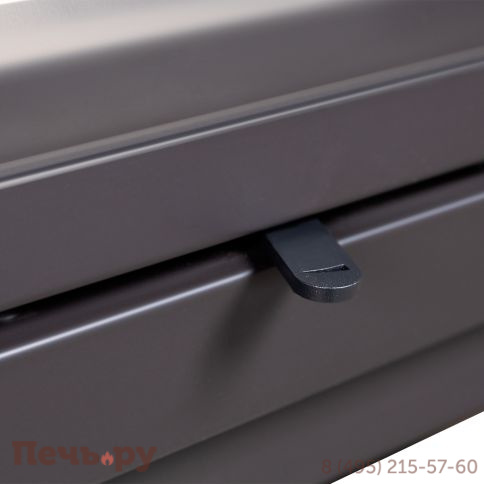 Каминная топка ЭкоКамин Альфа 700 2 стекла с черным шамотом фото 16