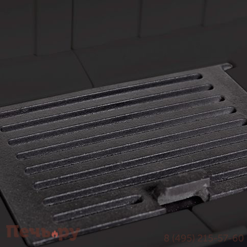 Каминная топка ЭкоКамин Альфа 700 2 стекла с черным шамотом фото 17