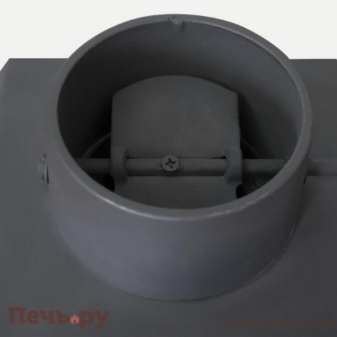 Каминная топка ЭкоКамин Альфа 700 2 стекла с черным шамотом фото 4