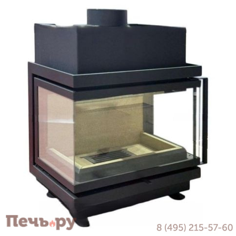 Каминная топка ЭкоКамин Альфа 700 три стекла подовая фото 8