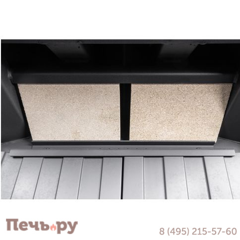 Каминная топка ЭкоКамин Альфа 700 три стекла подовая (черный шамот) фото 10
