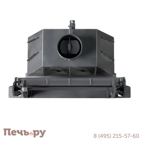 Каминная топка ЭкоКамин Альфа 700КВ (150 мм) с контргрузом черный шамот фото 11