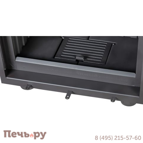 Каминная топка ЭкоКамин Альфа 700КВ (150 мм) с контргрузом черный шамот фото 12