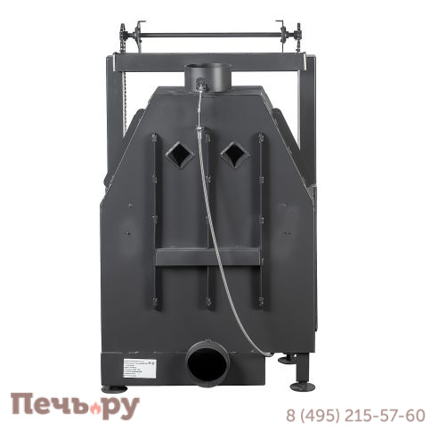 Каминная топка ЭкоКамин Альфа 700КВ (150 мм) с контргрузом черный шамот фото 8