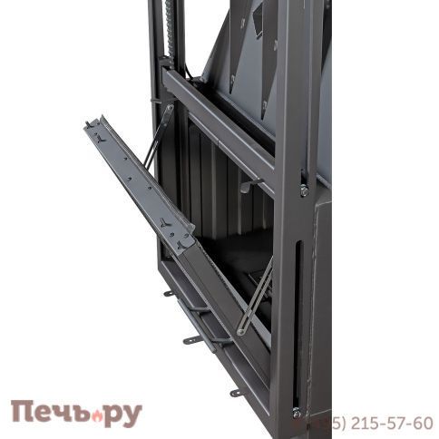 Каминная топка ЭкоКамин Альфа 700КВ (150 мм) с контргрузом черный шамот фото 9