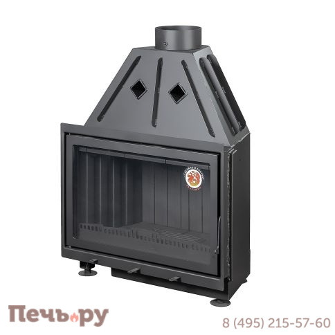 Каминная топка ЭкоКамин Альфа 800B с черным шамотом фото 6