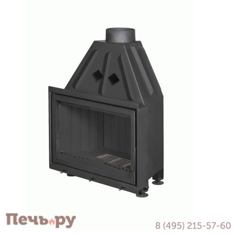 Каминная топка ЭкоКамин Альфа 800B с черным шамотом фото 7