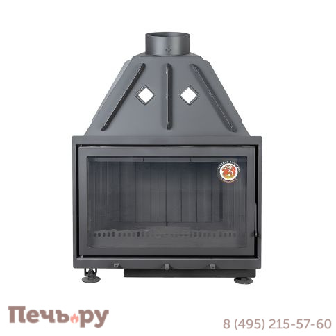 Каминная топка ЭкоКамин Альфа 800B с черным шамотом фото 9