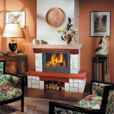 Каминная топка ЭкоКамин Альфа 800K с контргрузом фото 3