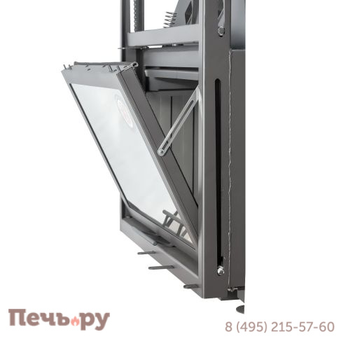 Каминная топка ЭкоКамин Альфа 800KB с контргрузом черный шамот фото 15