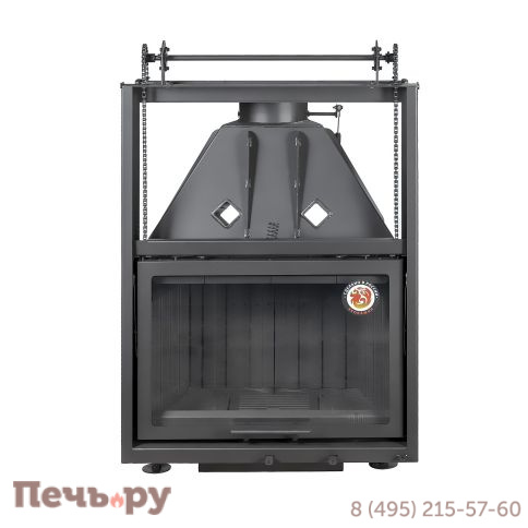 Каминная топка ЭкоКамин Альфа 800KB с контргрузом черный шамот фото 5