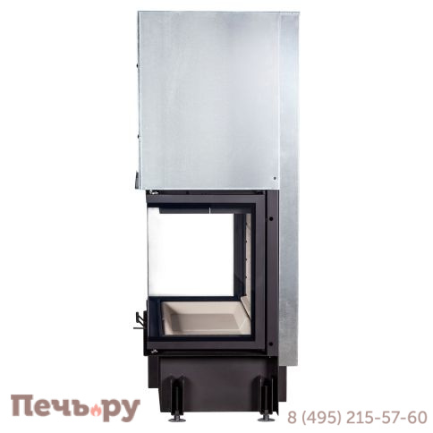 Каминная топка ЭкоКамин Дельта 1000 Р три стекла подовое горение принтинг фото 4