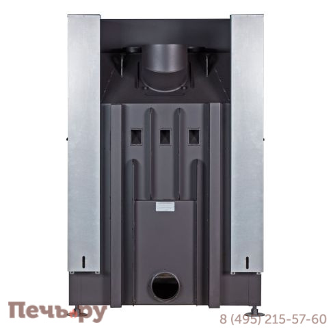 Каминная топка ЭкоКамин Дельта 1000 Р три стекла подовое горение принтинг фото 7