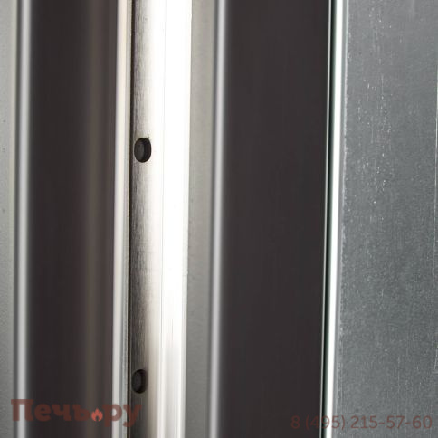 Каминная топка ЭкоКамин Дельта 1200х800х450 РB три стекла подовая, черный шамот фото 9