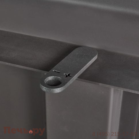 Каминная топка ЭкоКамин Дельта 1200х800х450 РB три стекла подовая, черный шамот фото 10