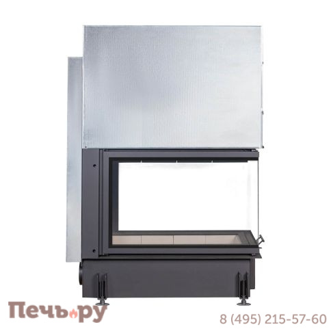 Каминная топка ЭкоКамин Дельта 700 P три стекла подовое горение принтинг фото 5