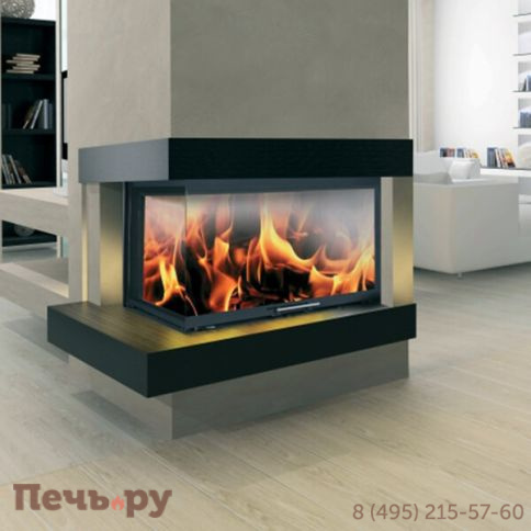 Каминная топка ЭкоКамин Дельта 800 два стекла принтинг фото 4