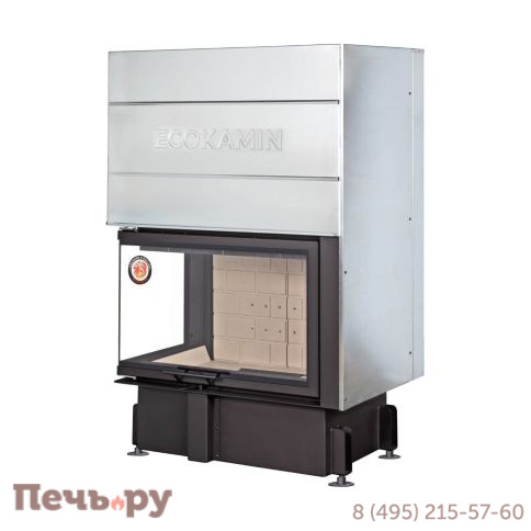 Каминная топка ЭкоКамин Дельта 800 два стекла принтинг фото 7