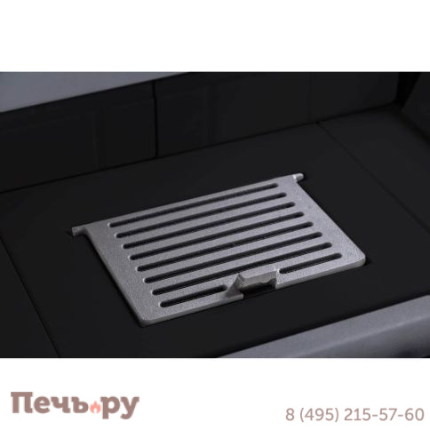 Каминная топка ЭкоКамин Дельта 800B два стекла черный шамот принтинг фото 10