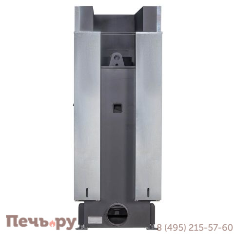 Каминная топка ЭкоКамин Дельта 900 PB три стекла подовое горение принтинг черный шамот фото 11