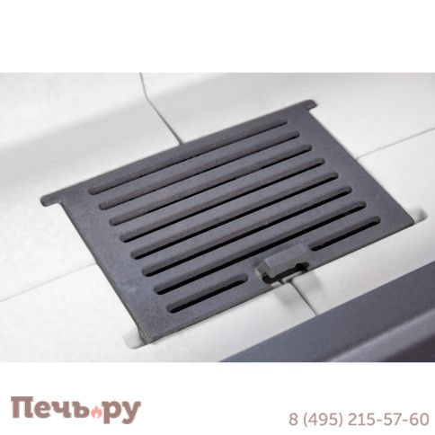 Каминная топка ЭкоКамин Дельта 900 PB три стекла подовое горение принтинг черный шамот фото 12