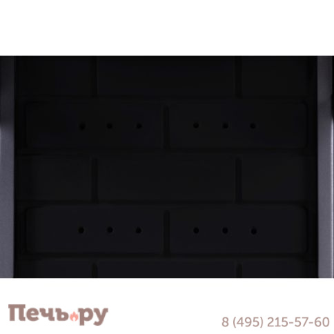 Каминная топка ЭкоКамин Дельта 900 PB три стекла подовое горение принтинг черный шамот фото 7