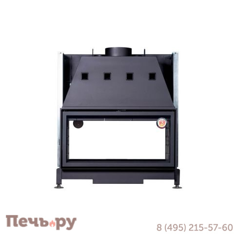 Каминная топка ЭкоКамин Вега 1000 TB туннельная черный шамот фото 6