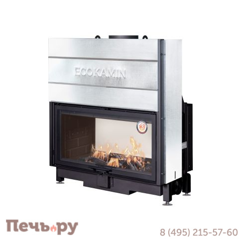 Каминная топка ЭкоКамин Вега 1000 TB туннельная черный шамот фото