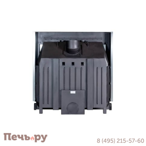 Каминная топка ЭкоКамин Вега 1600 В чёрный шамот подовое горение фото 6