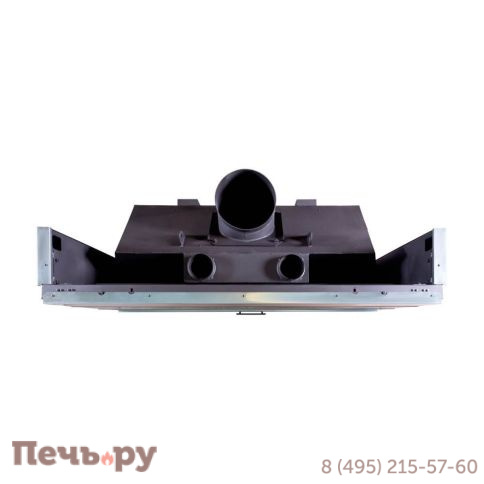 Каминная топка ЭкоКамин Вега 1600 В чёрный шамот подовое горение фото 7