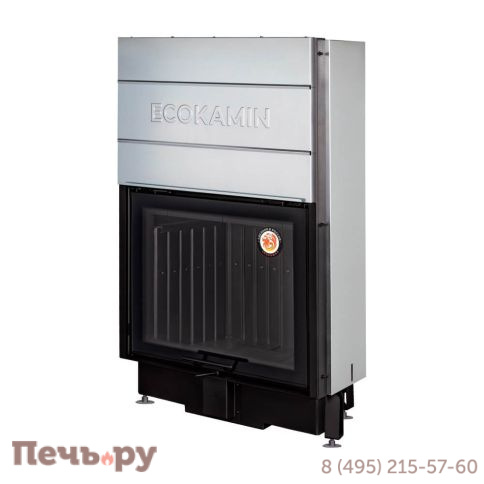 Каминная топка ЭкоКамин Вега 800 B принтинг черный шамот фото 5