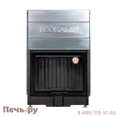 Каминная топка ЭкоКамин Вега 800 B принтинг черный шамот фото 6