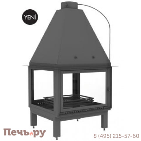 Каминная топка FireHursan H4HC 90 Y фото