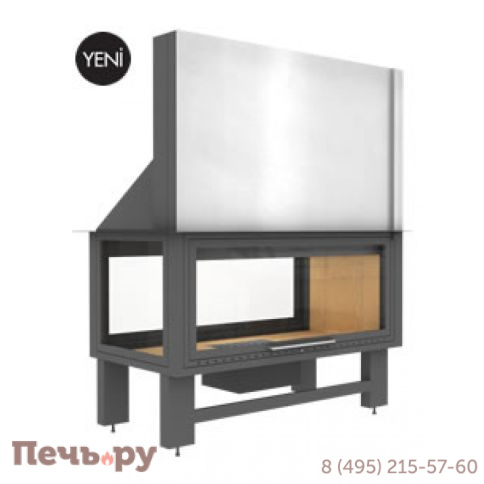 Каминная топка FireHursan HDKU 125 T фото