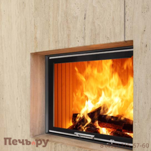 Каминная топка Hoxter Haka 67/51Wh+ подъем вверх, двойное остекление фото 4