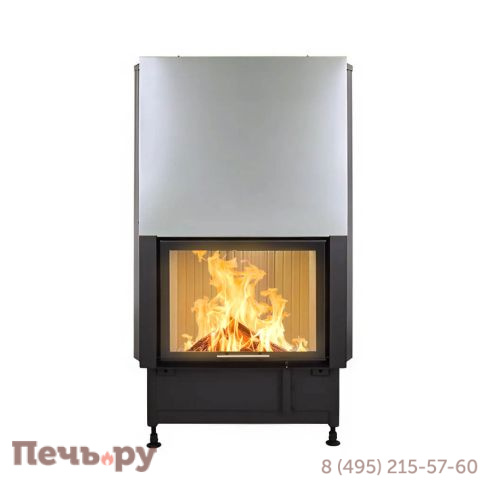 Каминная топка Hoxter Haka 67/51Wh+ подъем вверх, двойное остекление фото