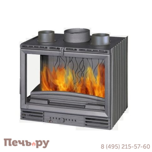 Каминная топка Invicta insert 700 Гранд Визьон Турбо 2 стекла (правая/левая) фото 3