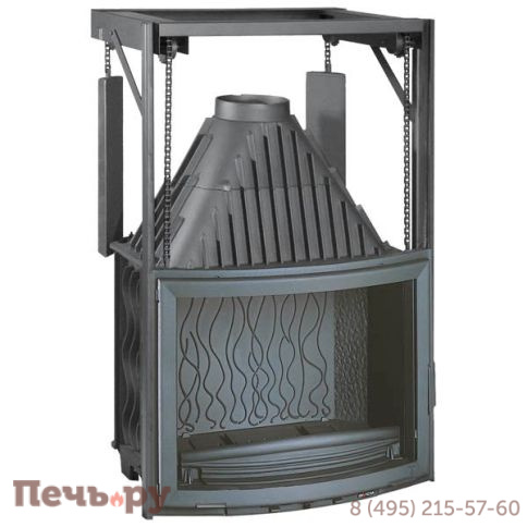 Каминная топка Invicta Panoramic 800 lifting door (Панорама 800 Контргруз) фото
