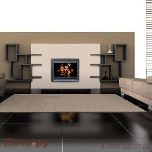 Каминная топка Kratki Amelia/PW/24/W/Deco, змеевик фото 3