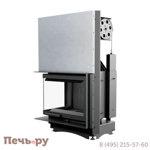 Каминная топка Kratki Maja/L/BS/G (угловое стекло слева, гильотина) фото 6