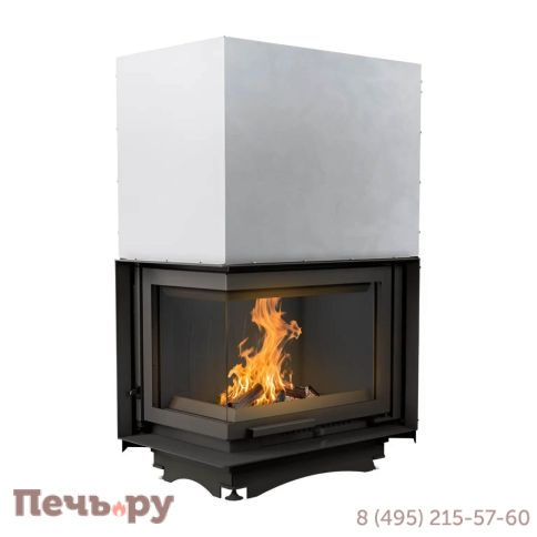 Каминная топка Kratki Maja/L/BS/G (угловое стекло слева, гильотина) фото