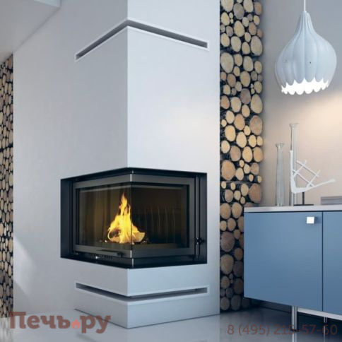 Каминная топка Kratki Maja/P/BS/G (угловое стекло справа,гильотина) фото 3