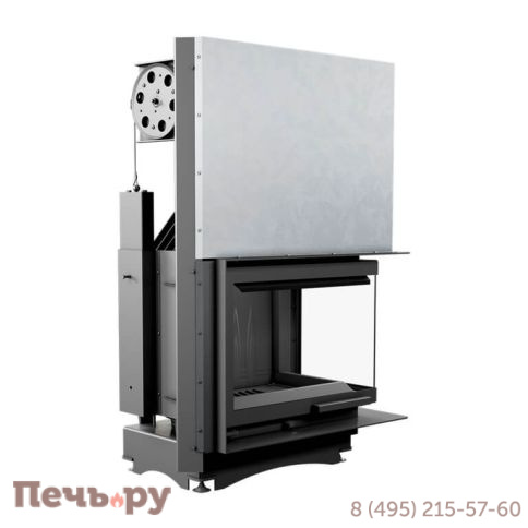 Каминная топка Kratki Maja/P/BS/G (угловое стекло справа,гильотина) фото 4