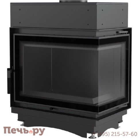 Каминная топка Kratki Maja/PW/BL/12/BS/W (угловое стекло слева/справа, змеевик) фото 5