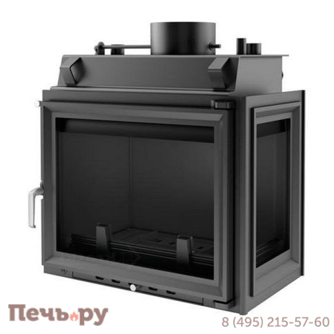 Каминная топка Kratki MAJA/PW/BL/12/W, стекло слева) фото 5